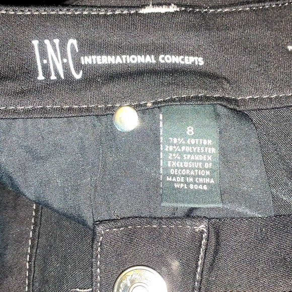 Women’s INC Black Skinny Leg Jeans/Regular Fit - Picture 6 of 6